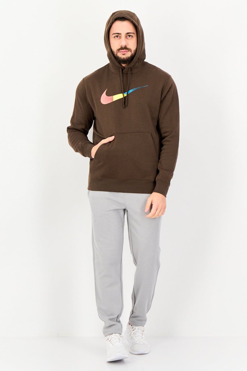 Nike Men Sportswear Fit Long Sleeve Outdoor Hoodie, Brown - Image 4